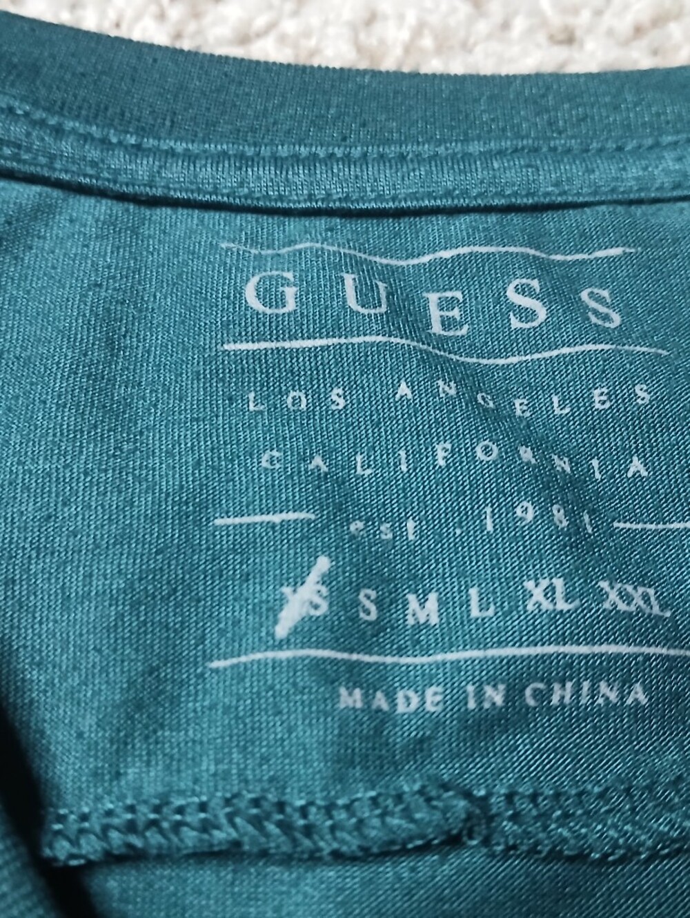 GUESS Women's Teal Tee